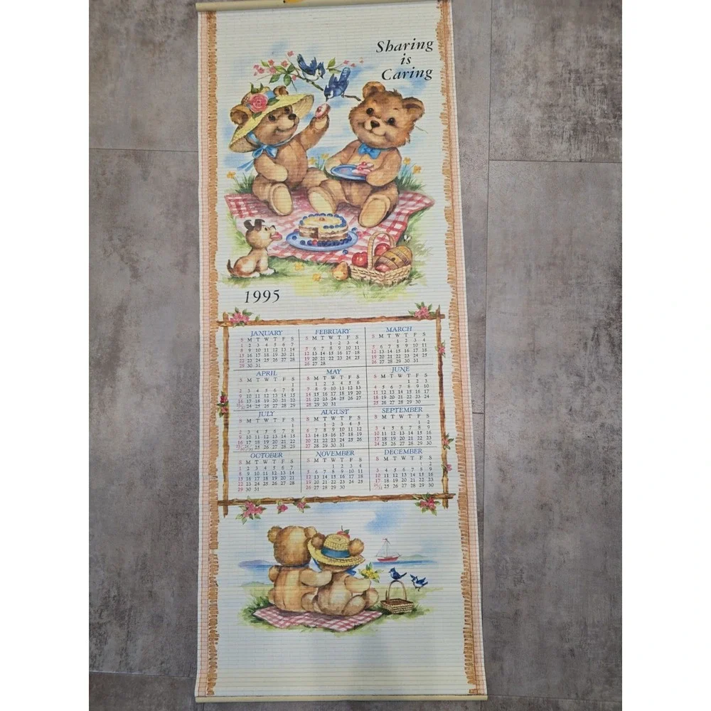Vintage Scroll Calendar 1995/96 Bears 